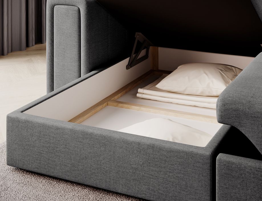 Canapé d’angle velours reversible et convertible Klumann – Élégance et praticité - Photo n°3