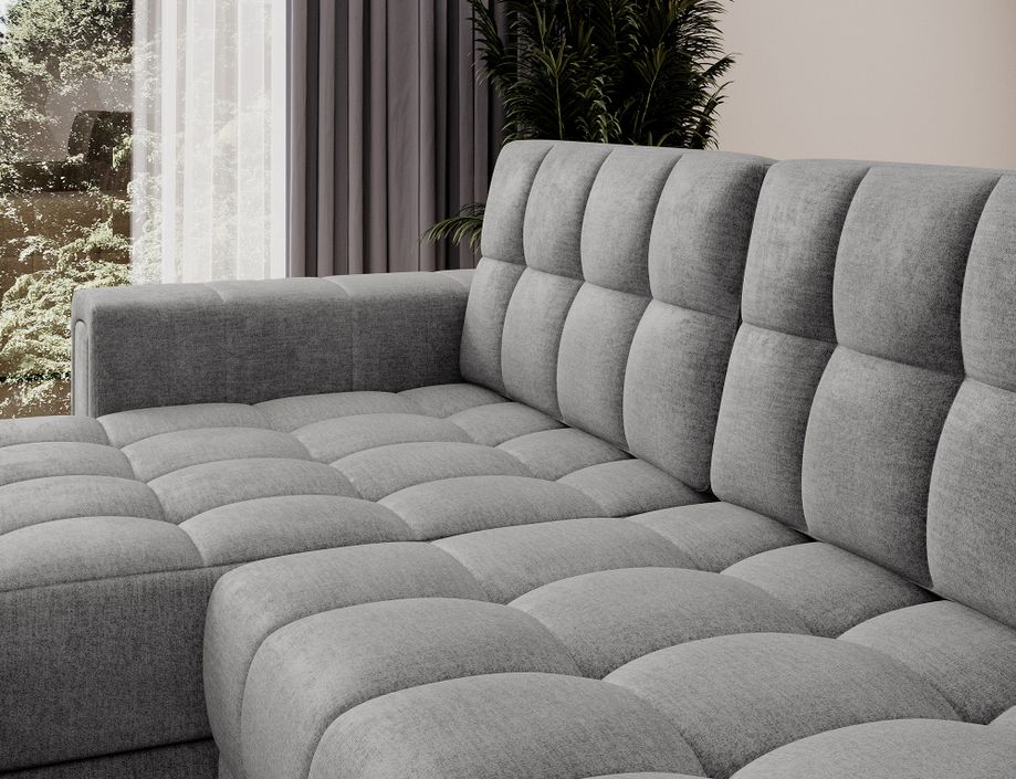 Canapé d’angle velours reversible et convertible Klumann – Élégance et praticité - Photo n°8