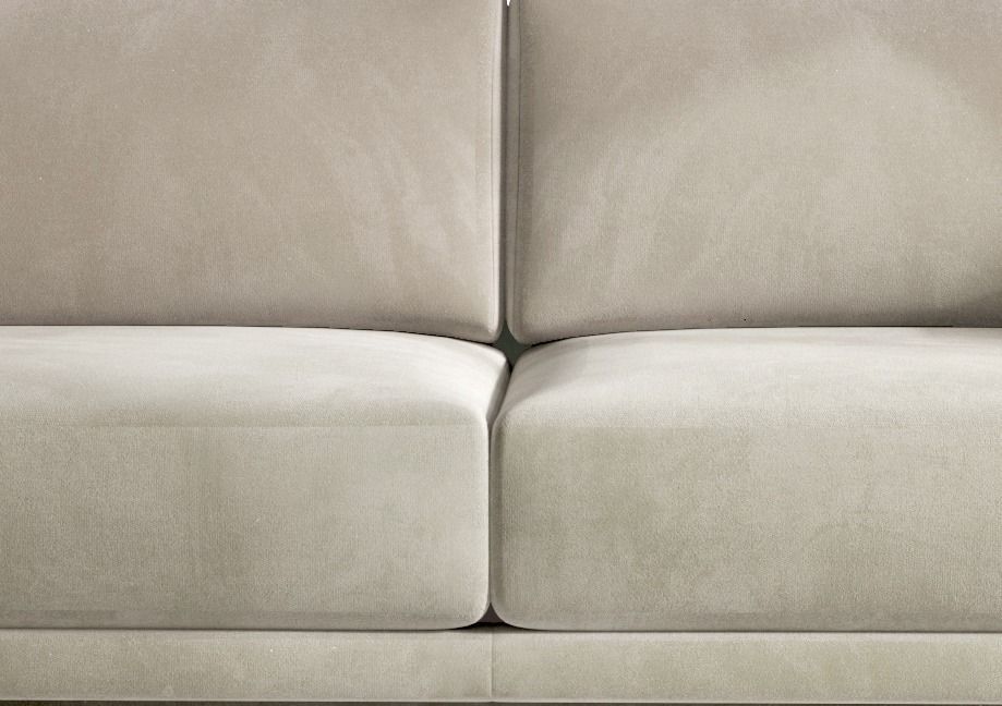 Canapé droit convertible coffre tissu velours Davina 248 cm - Photo n°3