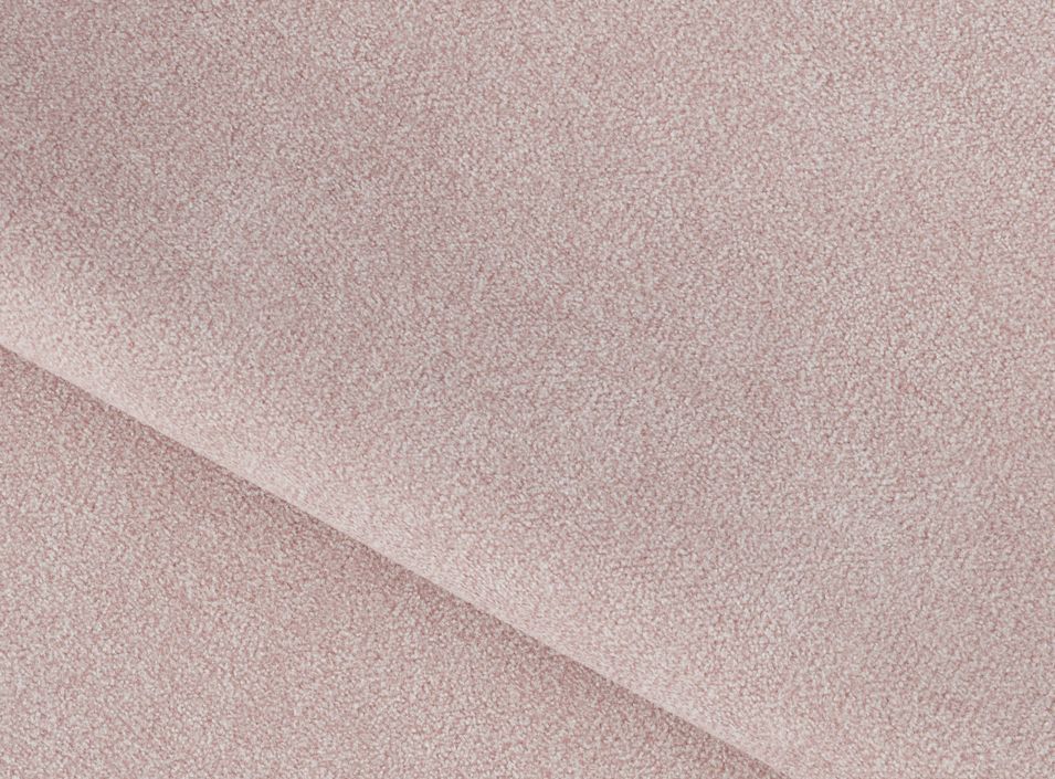 Canapé droit design 2/3 places tissu rose clair Torpille 195 cm - Photo n°7