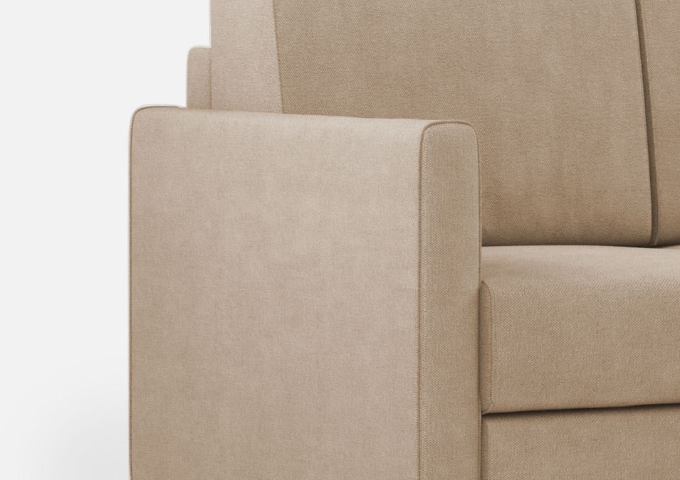 Canapé droit moderne italien tissu beige Korane - 3 tailles - Photo n°14
