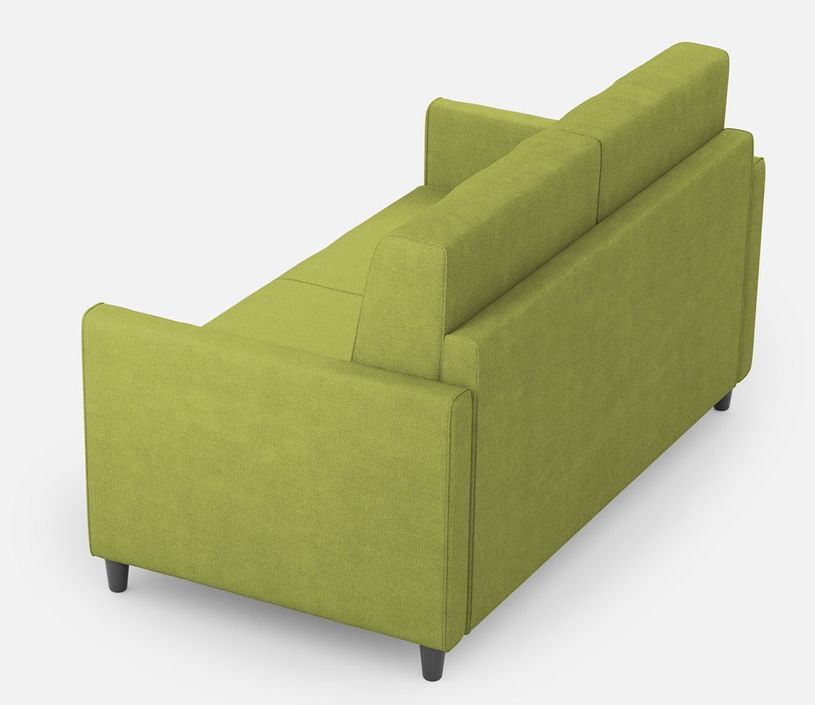 Canapé droit moderne italien tissu vert pistache Korane - 3 tailles - Photo n°4