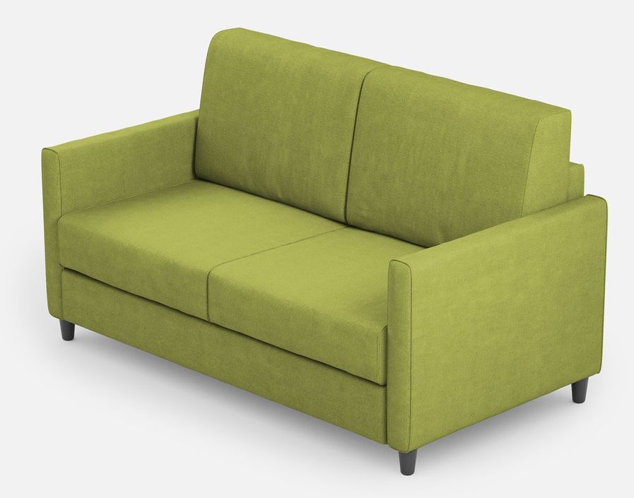Canapé droit moderne italien tissu vert pistache Korane - 3 tailles - Photo n°5