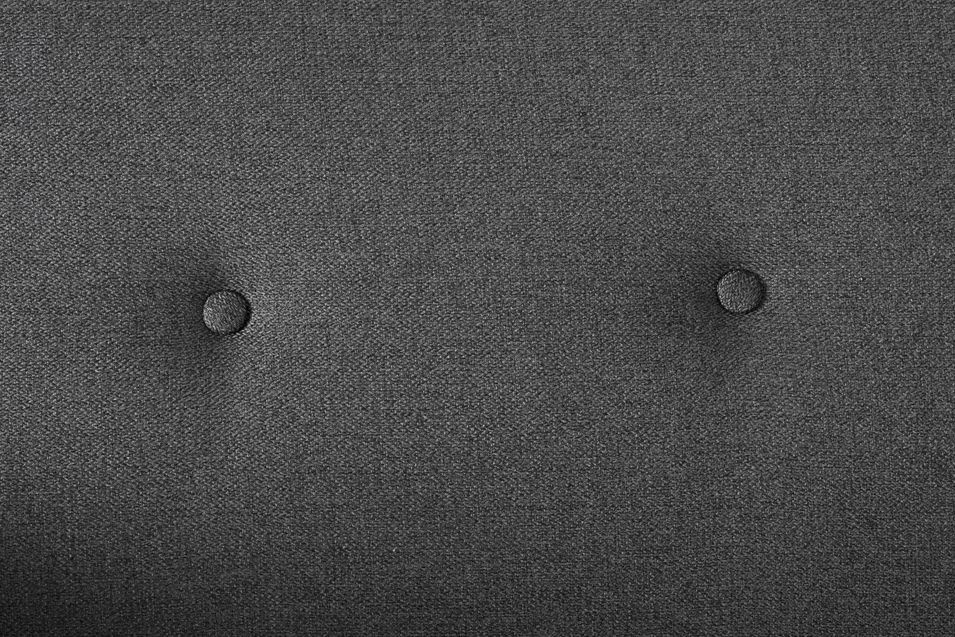 Canapé lit 3 places tissu polyester noir Becky - Photo n°8