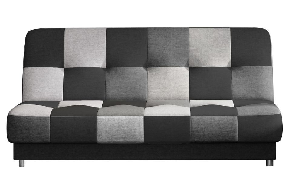 Canapé lit tissu mulitcouleur gris Kady 192 cm - Photo n°1