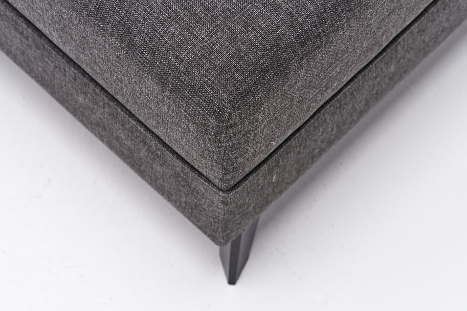 Canapé panoramique tissu anthracite Karina 300 cm - Photo n°9