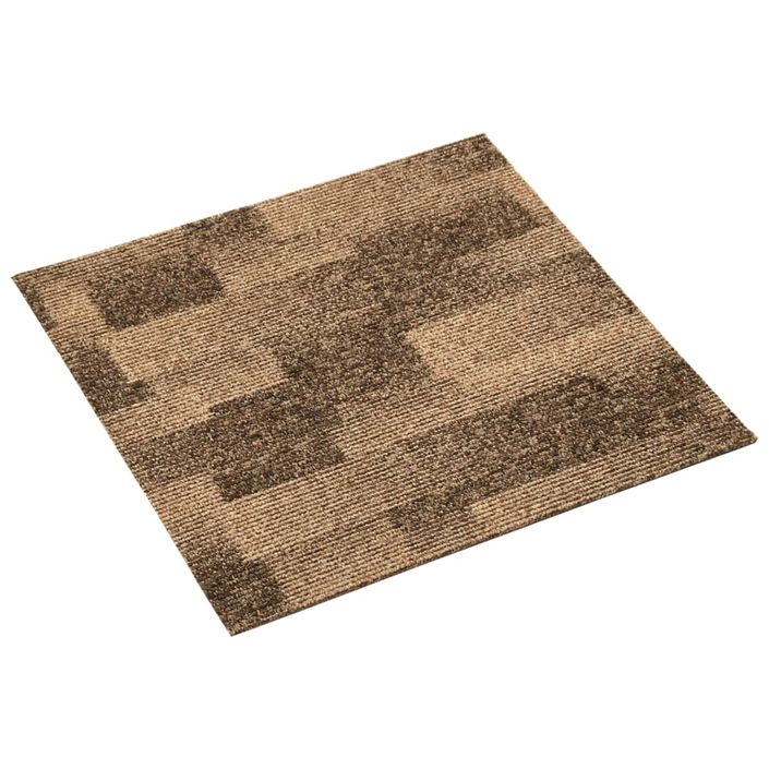 Carreaux de tapis de sol 20 pcs 5 m² Marron - Photo n°4