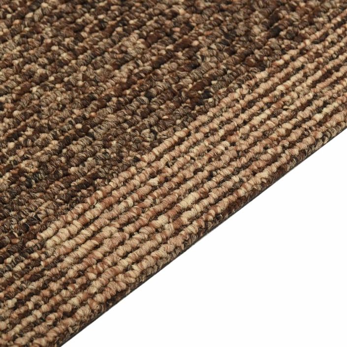 Carreaux de tapis de sol 20 pcs 5 m² Marron - Photo n°8