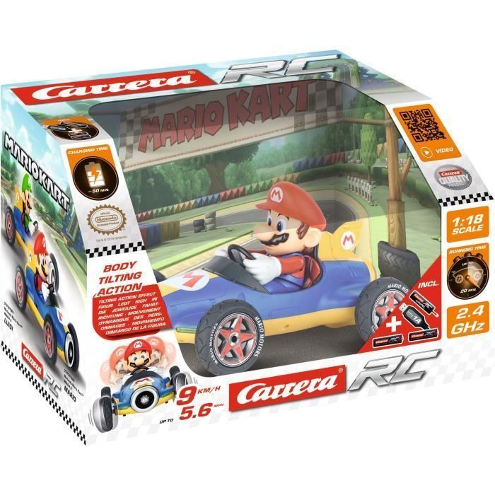 CARRERA - Mario Kart(TM) Mach 8 voiture télécommandée Mario - Photo n°1