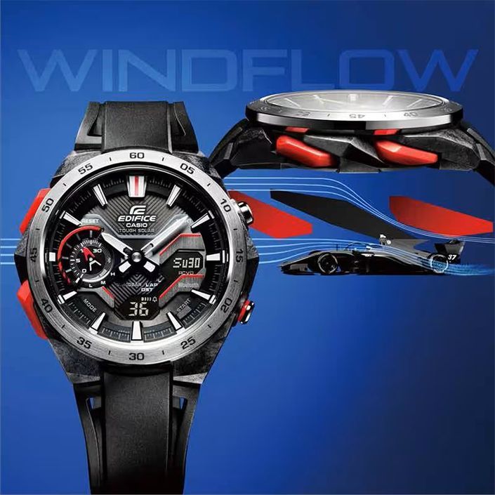 Casio Edifice Windflow - F1 Inspired Chronograph, Tough Solar, Bluetooth® ECB-2200P-1AEF - Photo n°1