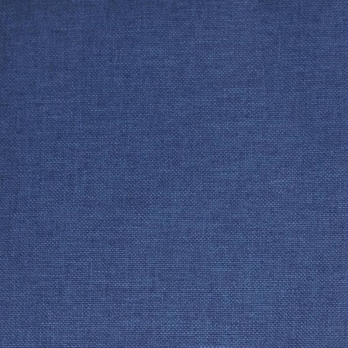 Chaise à bascule avec tabouret Bleu Tissu 2 - Photo n°2
