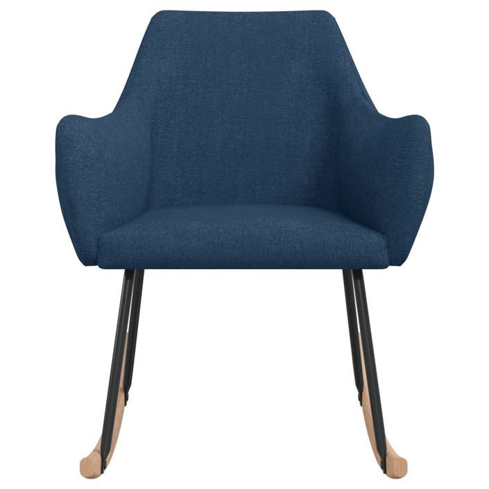 Chaise à bascule Bleu Tissu Solaly - Photo n°3