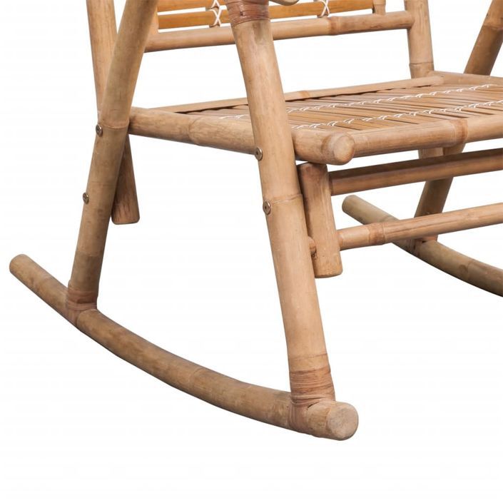 Chaise à bascule en bambou - Photo n°6
