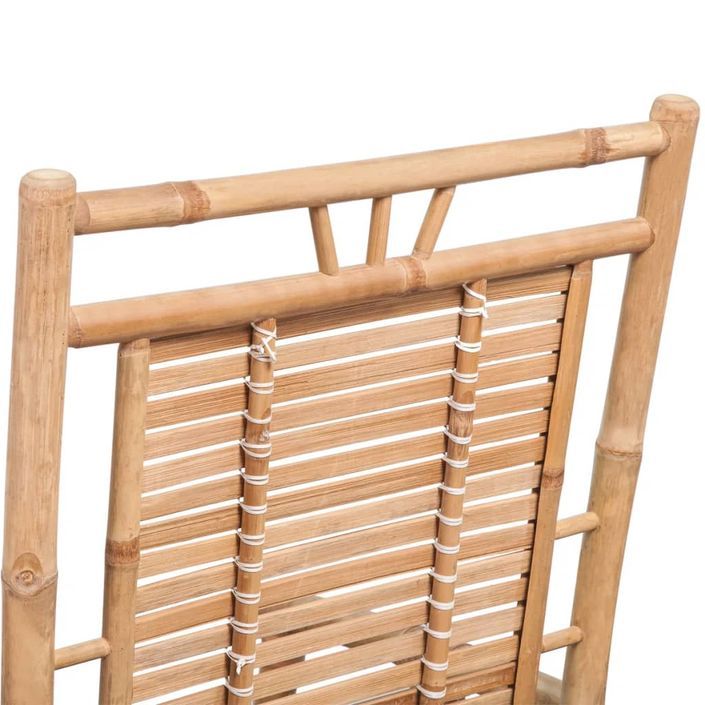 Chaise à bascule en bambou - Photo n°9