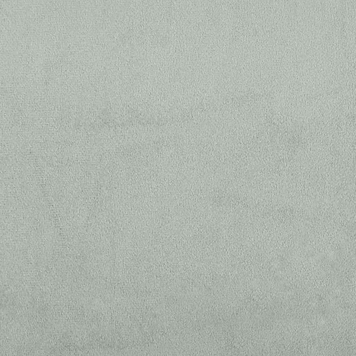 Chaise à bascule Gris clair Velours - Photo n°8