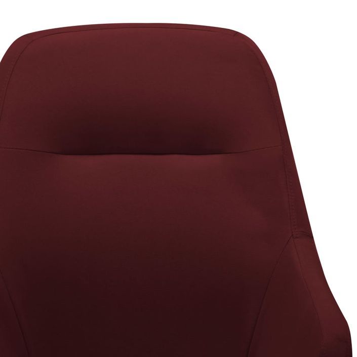 Chaise à bascule Rouge bordeaux Tissu 3 - Photo n°7