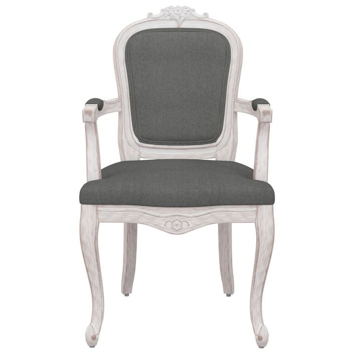 Chaise à manger gris foncé 62x59,5x100,5 cm tissu - Photo n°3