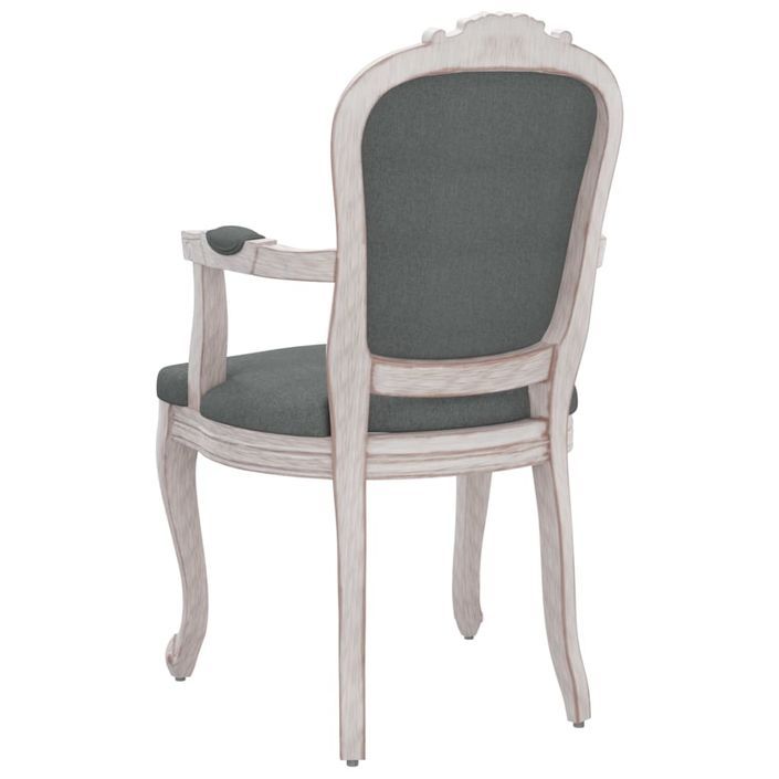 Chaise à manger gris foncé 62x59,5x100,5 cm tissu - Photo n°5