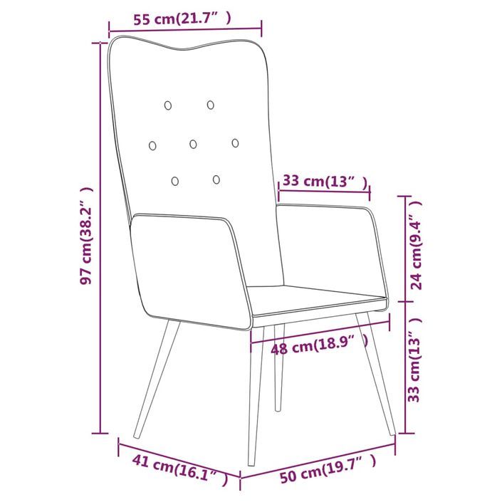 Chaise à oreilles Denim patchwork Toile - Photo n°9