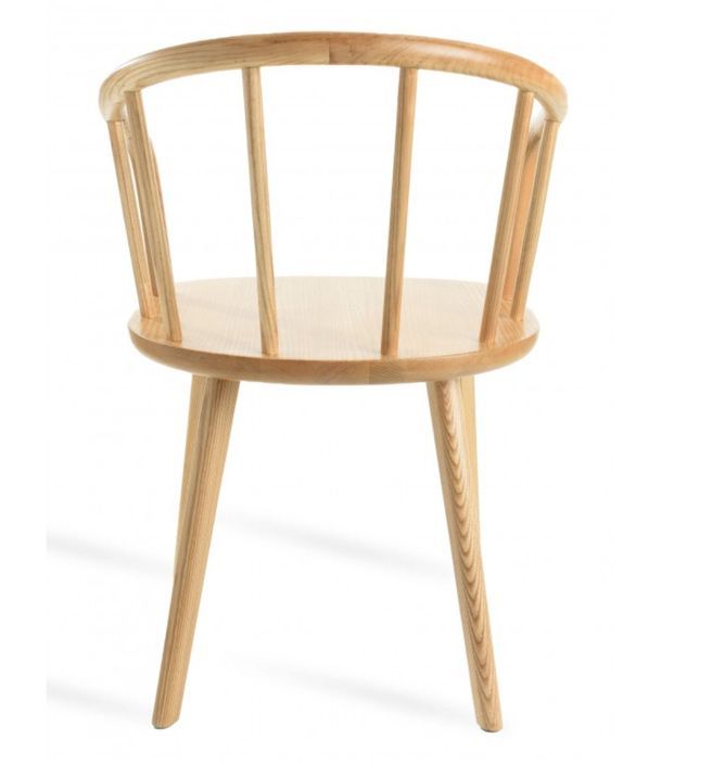 Chaise avec accoudoir en bois de hêtre naturel Rayno - Photo n°4