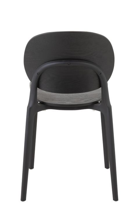 Chaise basic plastique noir Lola L 46 cm - Photo n°5
