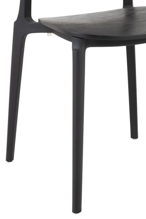Chaise basic plastique noir Lola L 46 cm - Photo n°6