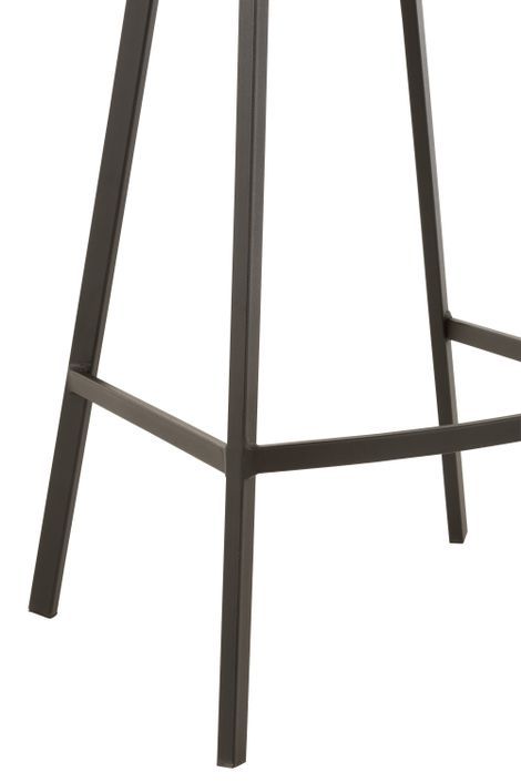 Chaise de bar métal gris clair Jain L 43 cm - Photo n°5