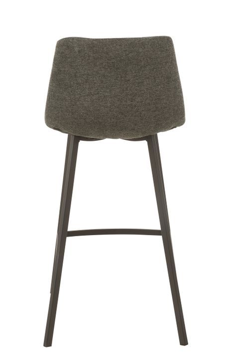 Chaise de bar métal gris foncé Stephano L 47 cm - Photo n°4