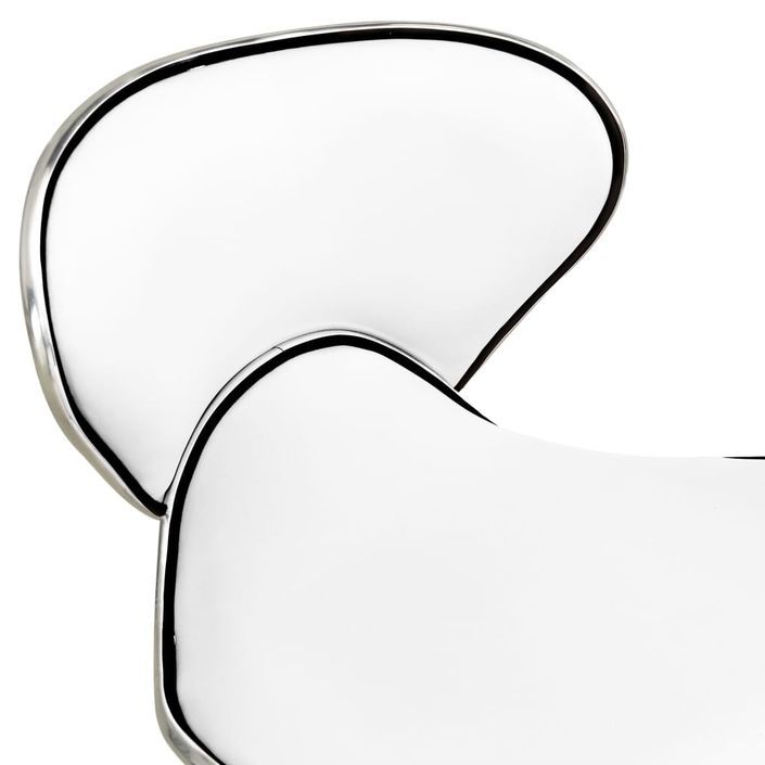 Chaise de bureau Blanc Similicuir - Photo n°5