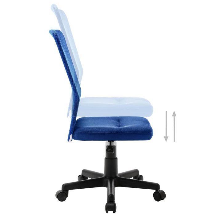 Chaise de bureau Bleu 44x52x100 cm Tissu en maille - Photo n°7