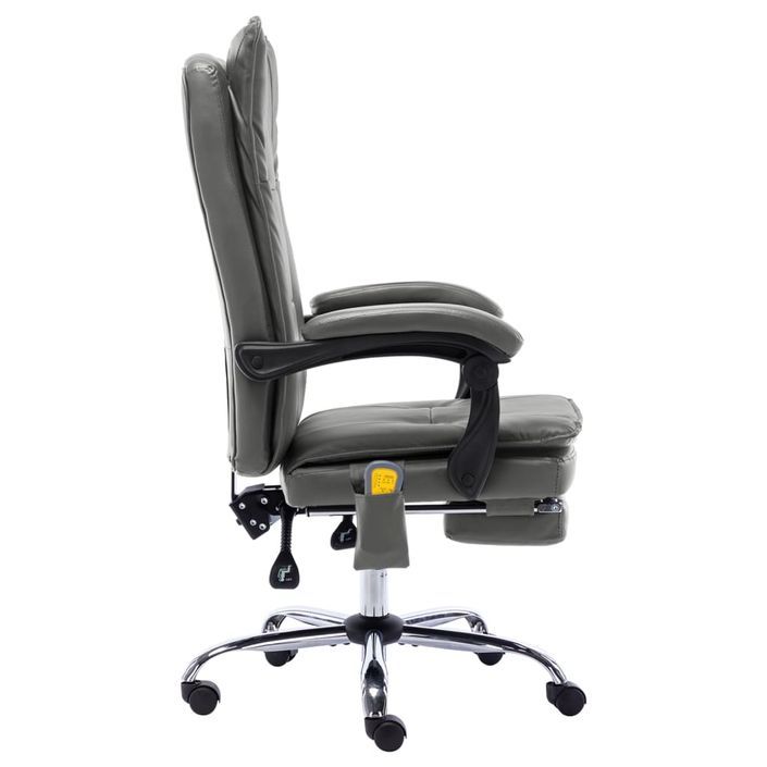 Chaise de bureau de massage Anthracite Similicuir 5 - Photo n°3