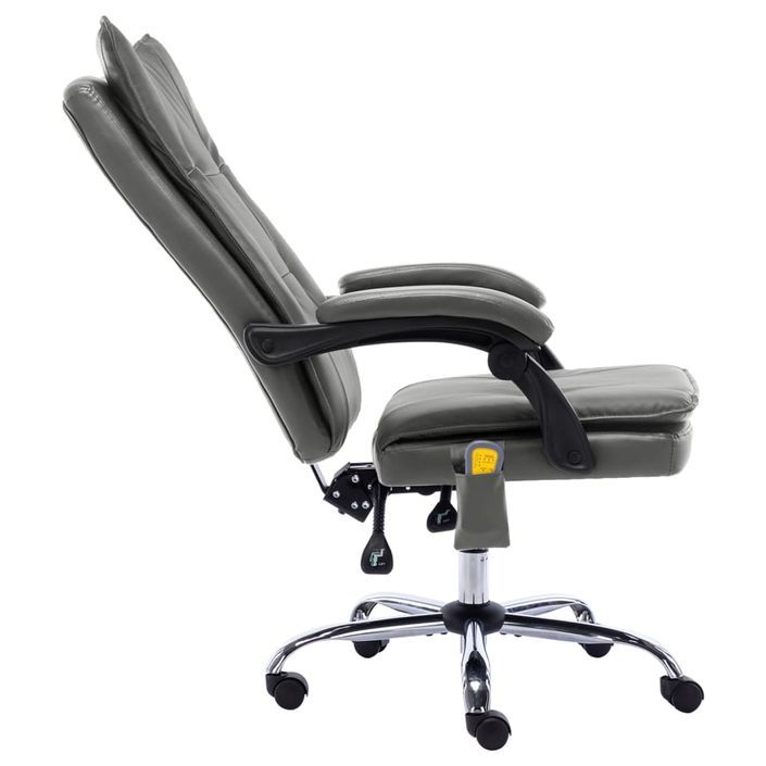 Chaise de bureau de massage Anthracite Similicuir 3 - Photo n°5