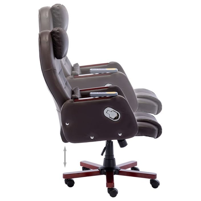Chaise de bureau de massage Marron Similicuir 6 - Photo n°6