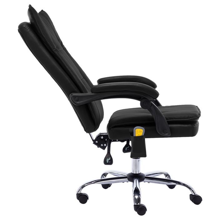 Chaise de bureau de massage Noir Similicuir 5 - Photo n°5