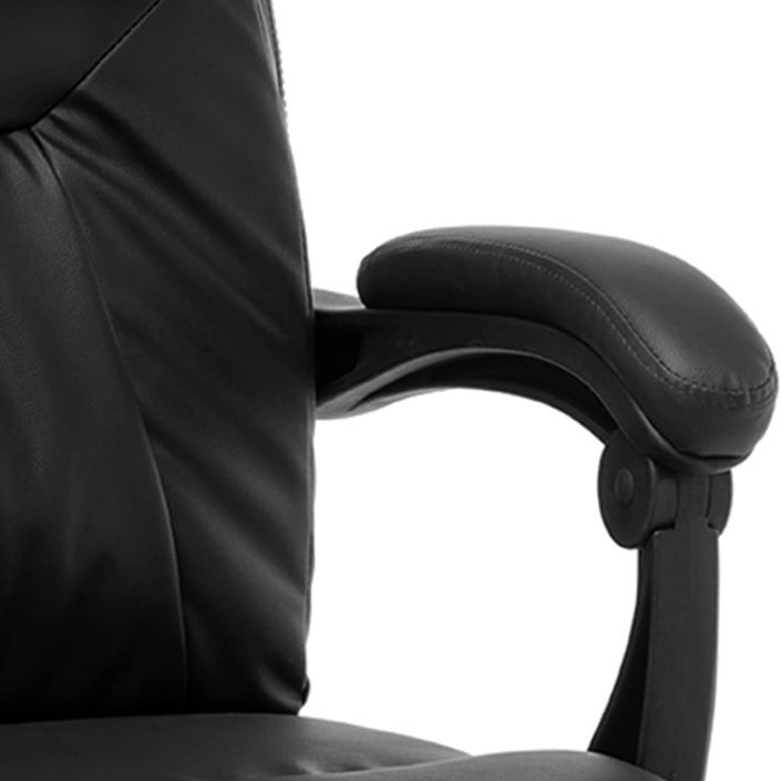 Chaise de bureau de massage Noir Similicuir 3 - Photo n°7