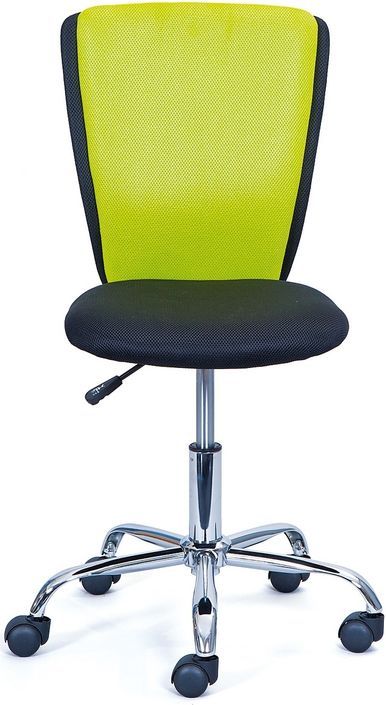 Chaise de bureau enfant vert et noir Tinny - Photo n°2