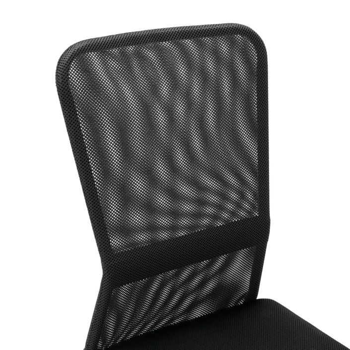 Chaise de bureau Noir 44x52x100 cm Tissu en maille - Photo n°5