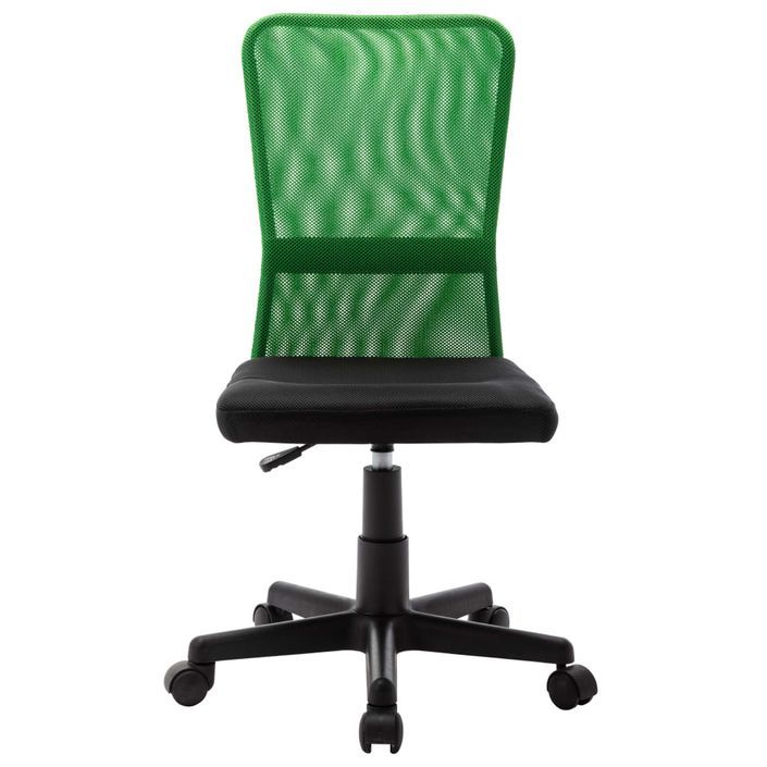 Chaise de bureau Noir et vert 44x52x100 cm Tissu en maille - Photo n°2