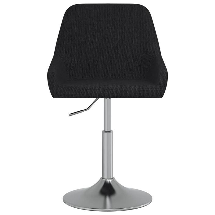 Chaise de bureau pivotant tissu noir Klazo - Photo n°3