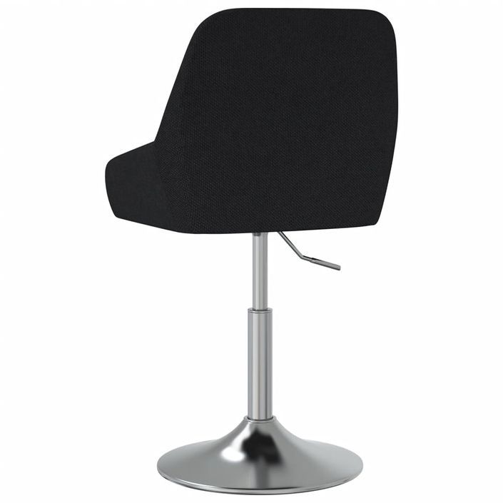 Chaise de bureau pivotant tissu noir Klazo - Photo n°6