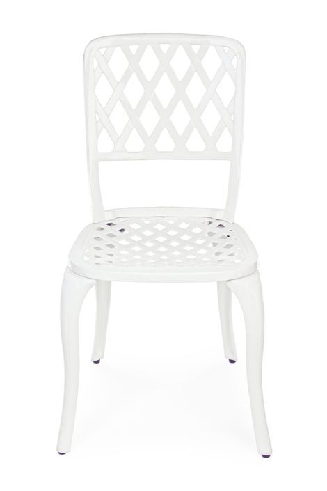 Chaise de jardin aluminium blanc Fazola - Lot de 2 - Photo n°2