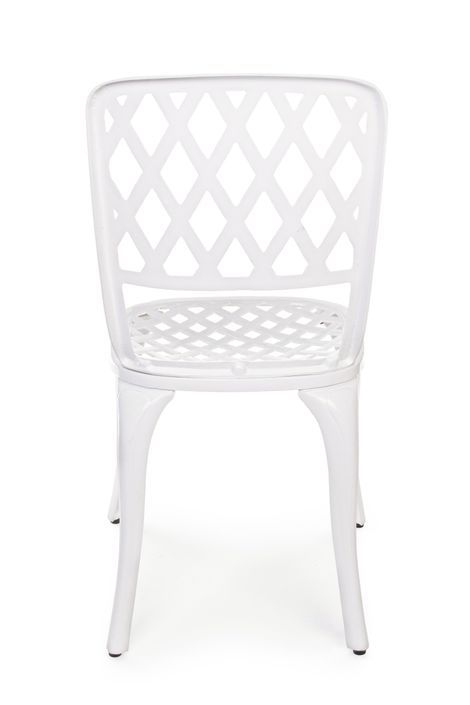 Chaise de jardin aluminium blanc Fazola - Lot de 2 - Photo n°5