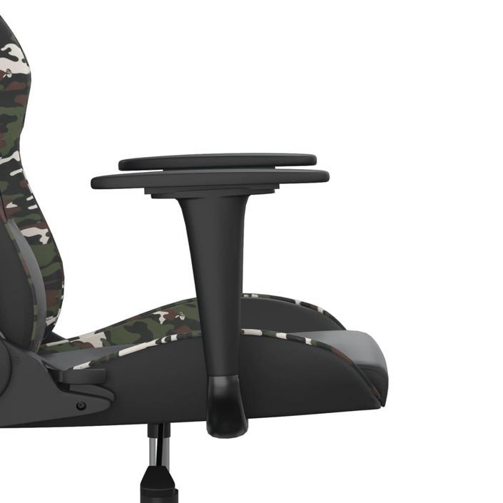 Chaise de jeu de massage Noir et camouflage Similicuir - Photo n°10