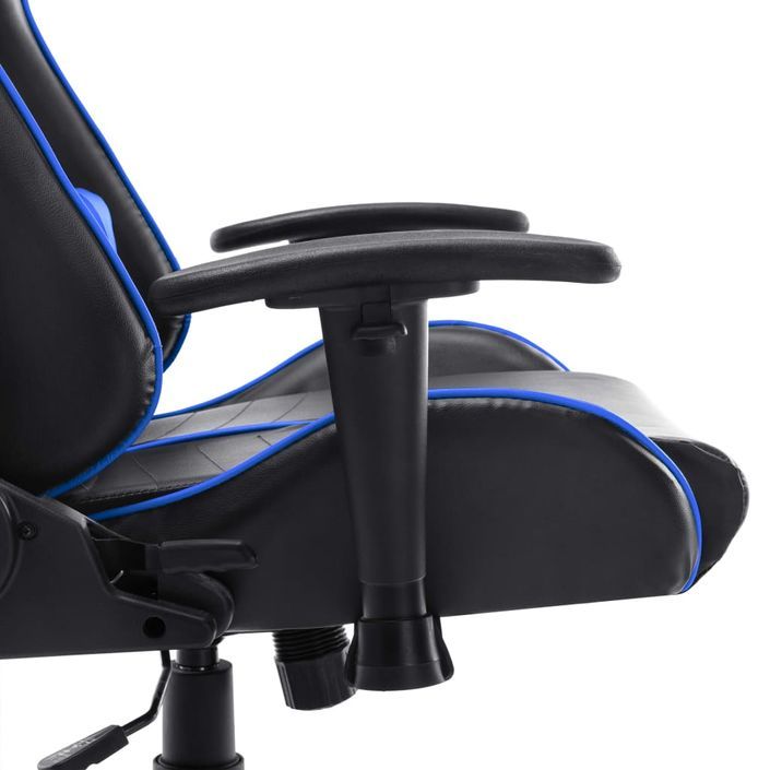 Chaise de jeu Noir et bleu Cuir artificiel - Photo n°7