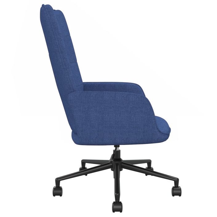 Chaise de relaxation Bleu Tissu 14 - Photo n°4