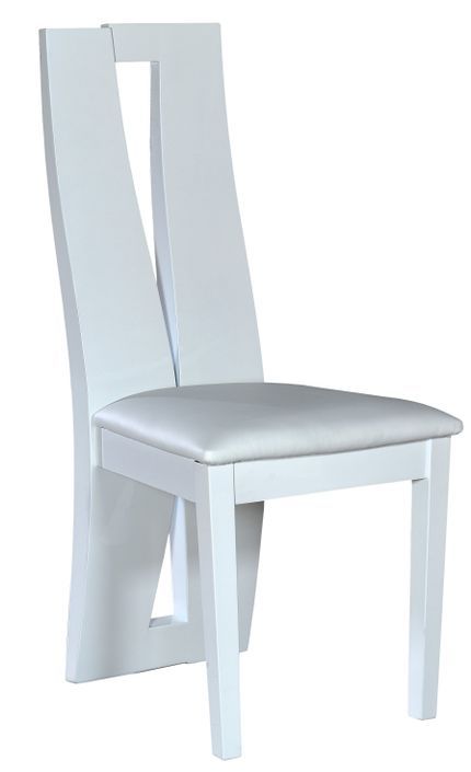 Chaise design blanc laqué Must - Lot de 2 - Photo n°1