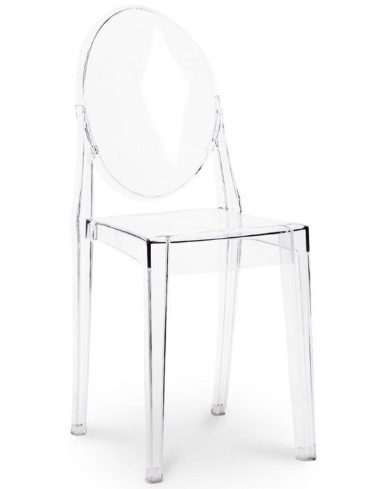 Chaise design en polycarbonate transparent ou Opaque - Collection Louiva - Photo n°2