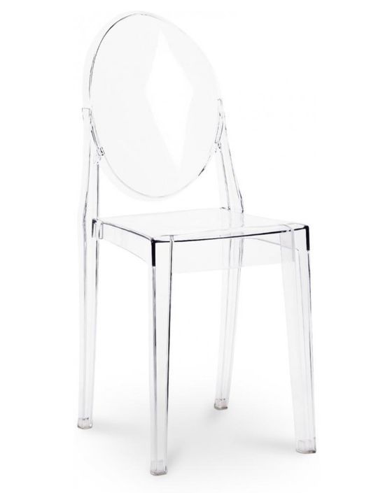 Chaise design en polycarbonate transparent ou Opaque - Collection Louiva - Photo n°1