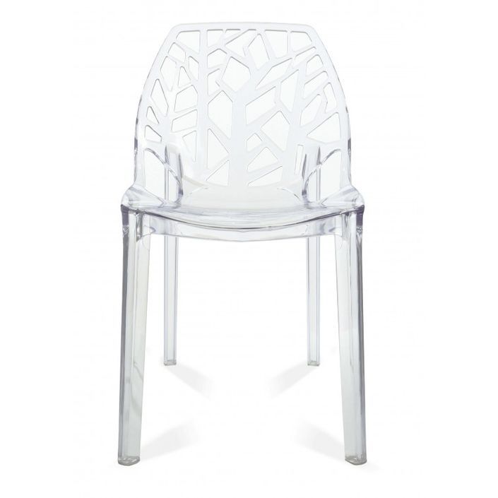 Chaise design ergonomique transparente Alexia - Photo n°2