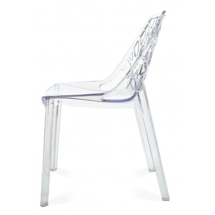 Chaise design ergonomique transparente Alexia - Photo n°4